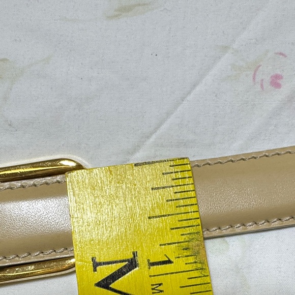 Bally Tan Leather Belt with Gold Buckle - Picture 10 of 15